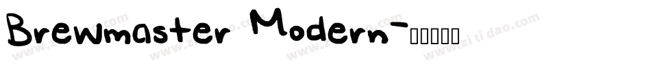 Brewmaster Modern字体转换